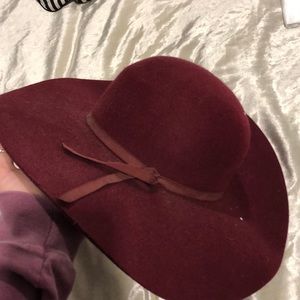 Maroon hat
